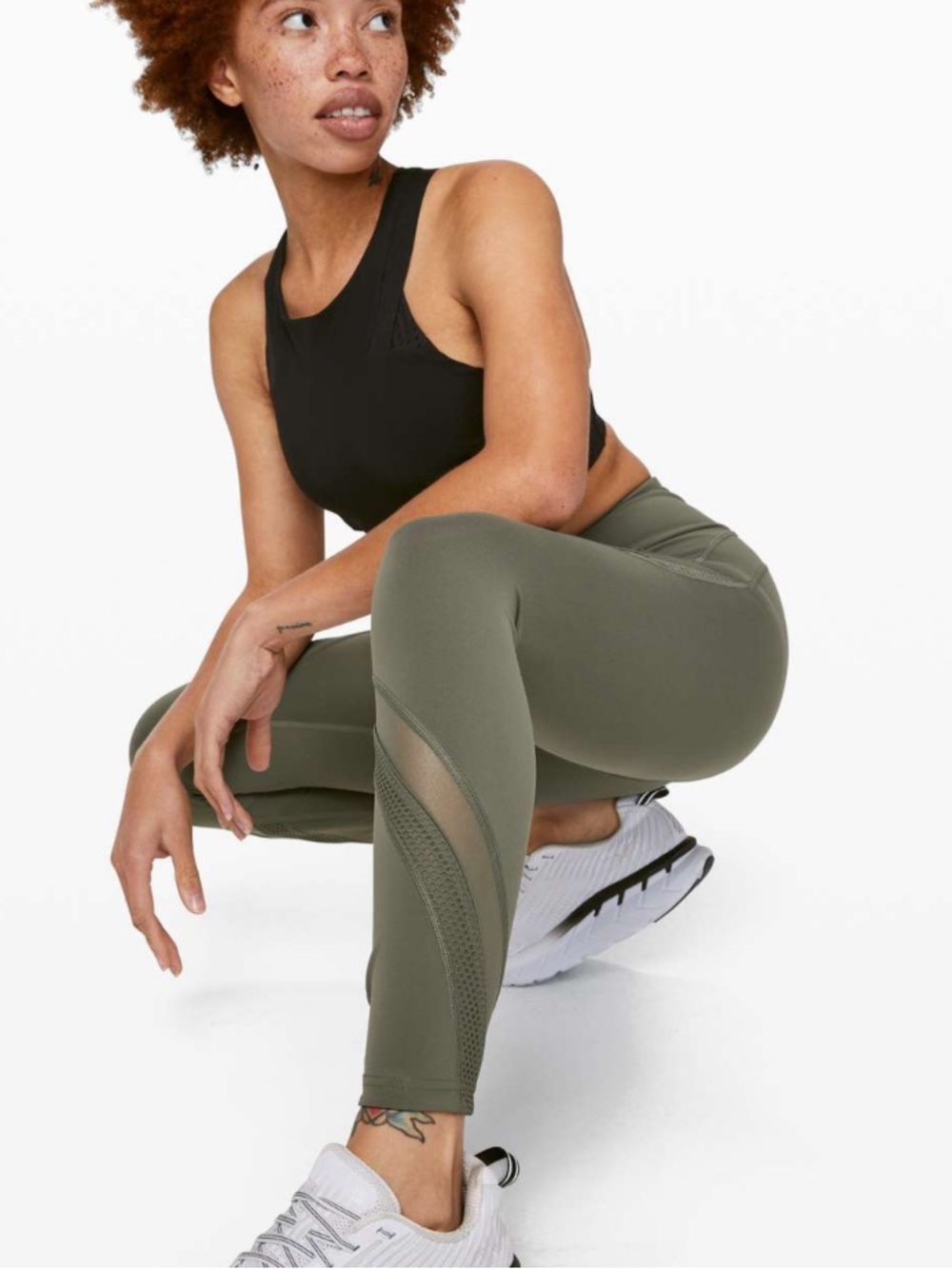 Lululemon Bootcamp Ready Tight 25” Grey Sage Size 10 Medium